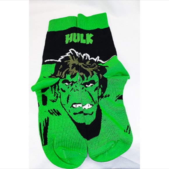 Disney Anime Socks Avengers Marvel Cartoon Figure The Hulk Unisex NW WOT - Picture 4 of 6